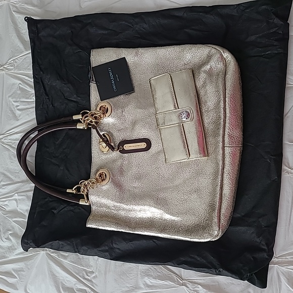 Cynthia Rowley Gold Shoulder Bag - Picture 3 of 8